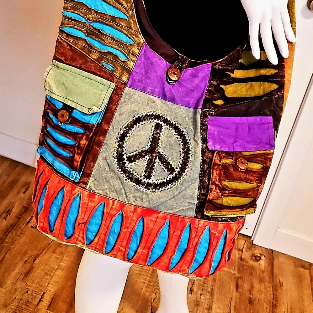 BOHO Crossbody Patchwork HoBo Bag NEW OS